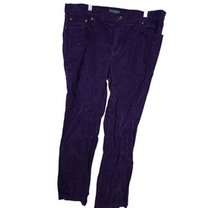 Ralph Lauren Lauren Jeans Co. 14 Purple Corduroy Pants AS IS